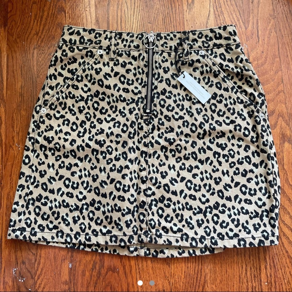NWT Cheetah Miniskirt